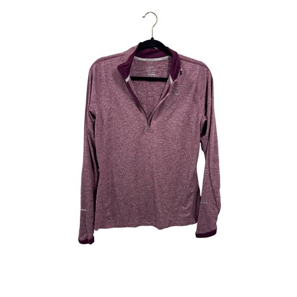 Just in 💫| Nike Red Zip Up Thumb Hole Sweatshirt sz M - Picture 4 of 11